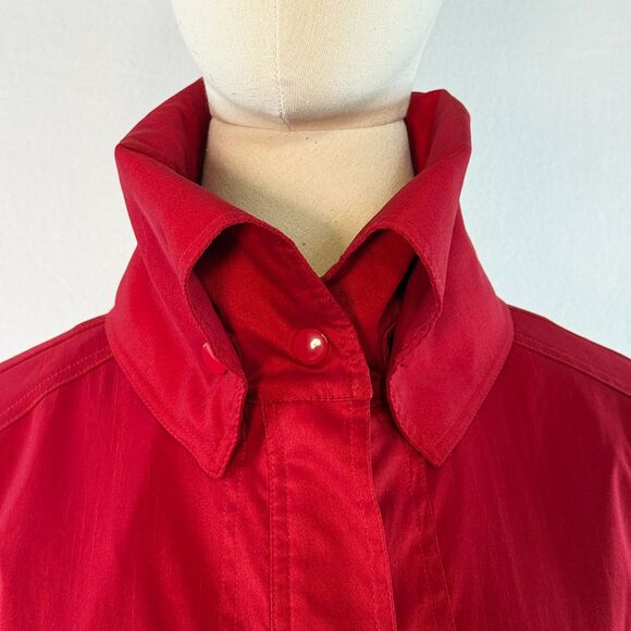 Samuel Dong | Classic Red Bubble Balloon Dress Coat | Sz S - Picture 13 of 15